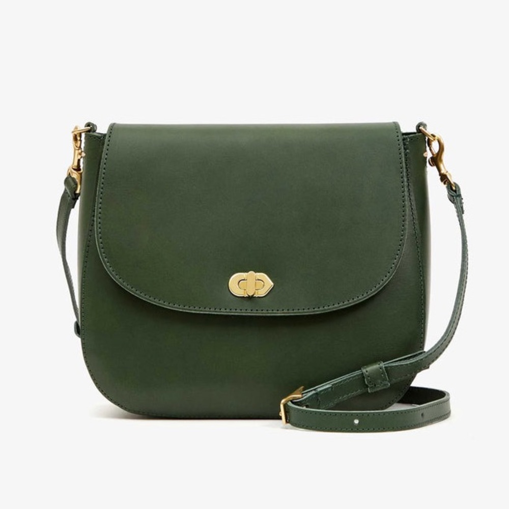 Clare V. Evergreen Turnlock Louis